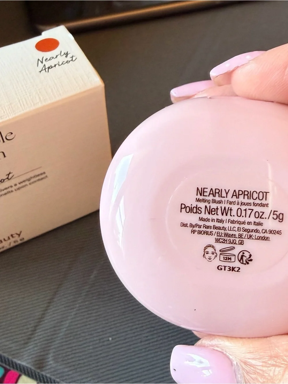 Rare Beauty glow blush finish